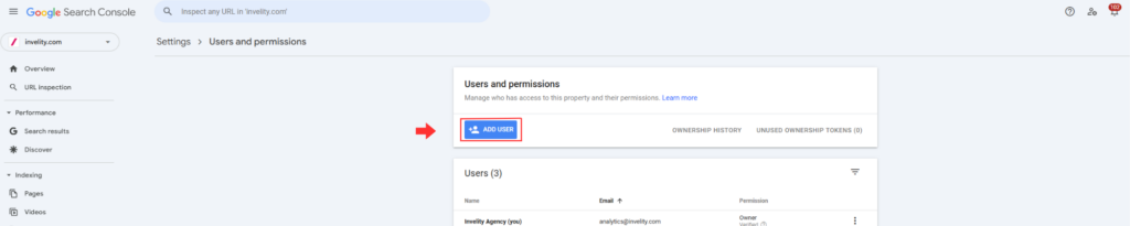 Postup search console 3.krok