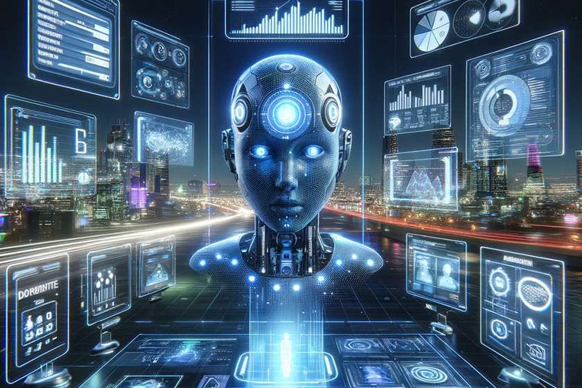 Vygenerovaný obrázok ChatGPT4 DALL-E promt: obrázok do článku Ako AI Mení Pravidlá Hry v digitálnom marketing