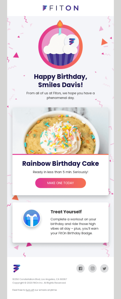 príklad firmy FitOn 