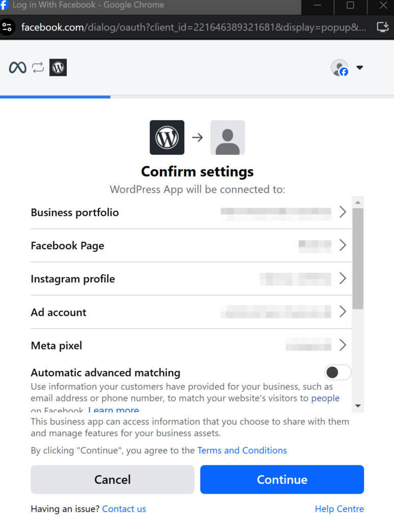 potvrdiť nastavenia