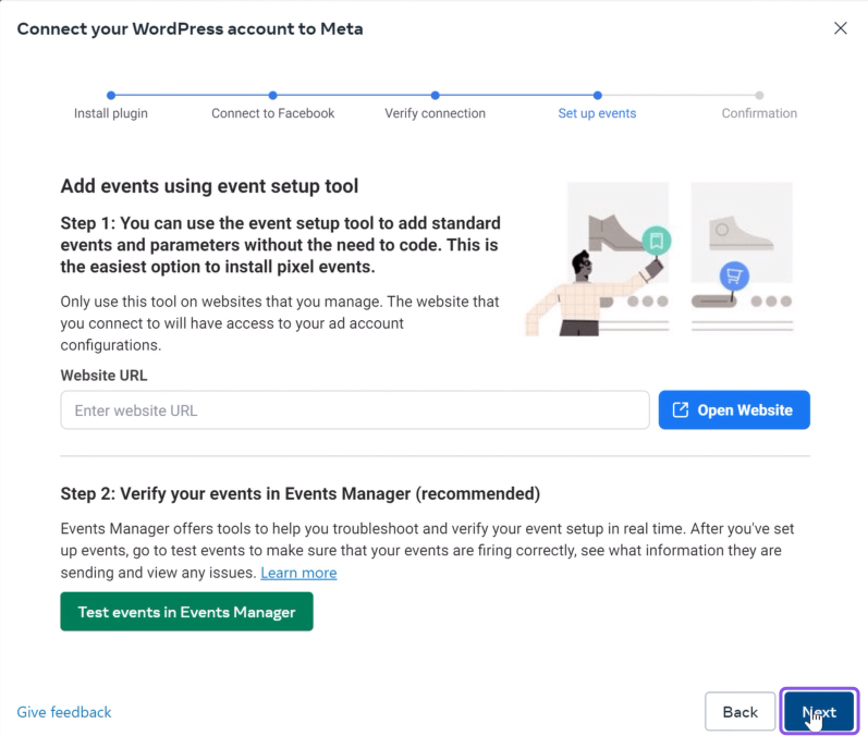 overenie funkčnosti odosielania eventov