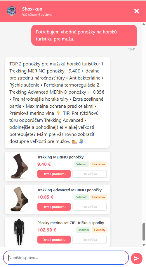 AI nákupný asistent